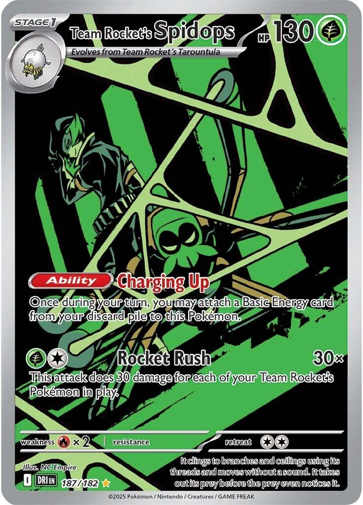 Team Rocket's Spidops (187/182) [Scarlet & Violet: Destined Rivals] | Exor Games New Glasgow