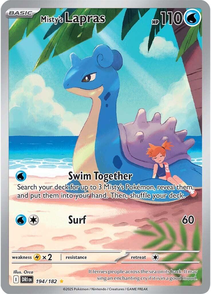 Misty's Lapras (194/182) [Scarlet & Violet: Destined Rivals] | Exor Games New Glasgow