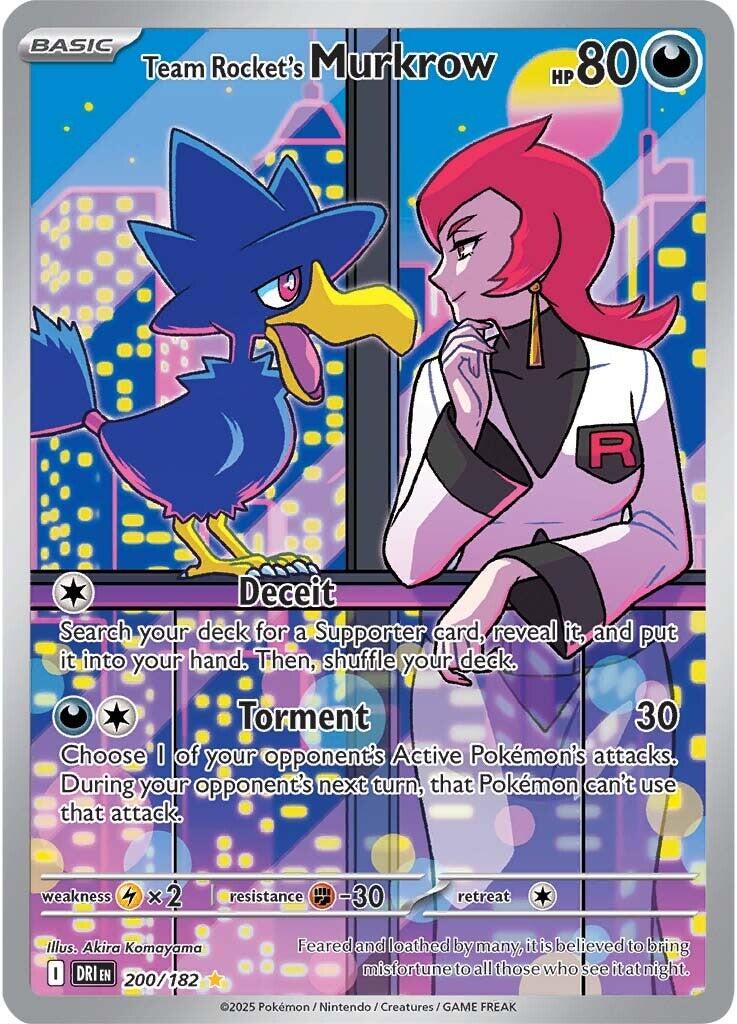 Team Rocket's Murkrow (200/182) [Scarlet & Violet: Destined Rivals] | Exor Games New Glasgow