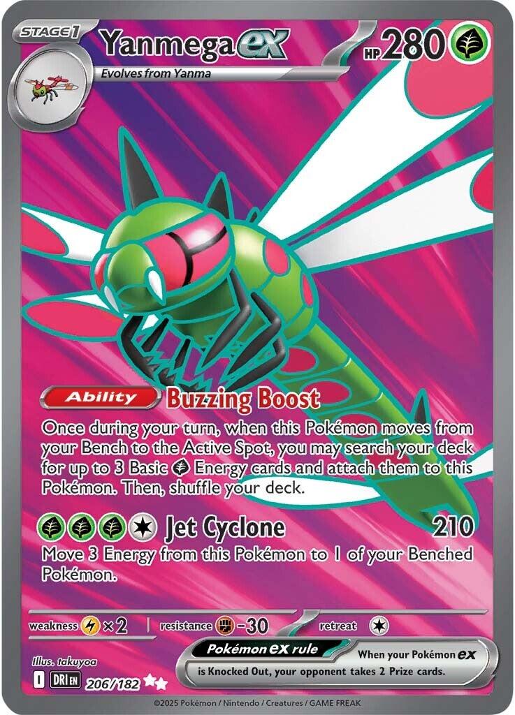 Yanmega ex (206/182) [Scarlet & Violet: Destined Rivals] | Exor Games New Glasgow