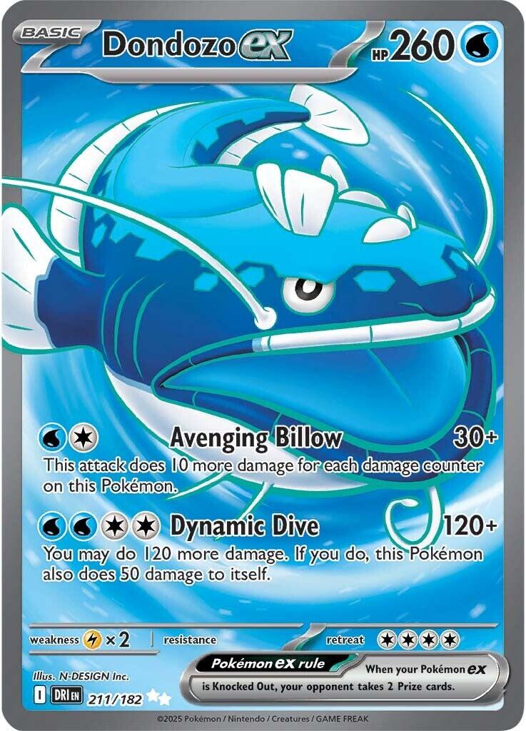 Dondozo ex (211/182) [Scarlet & Violet: Destined Rivals] | Exor Games New Glasgow