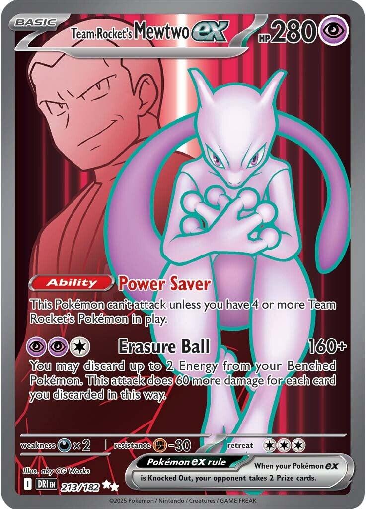 Team Rocket's Mewtwo ex (213/182) [Scarlet & Violet: Destined Rivals] | Exor Games New Glasgow