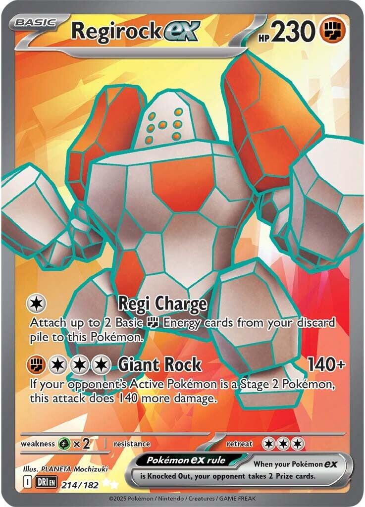 Regirock ex (214/182) [Scarlet & Violet: Destined Rivals] | Exor Games New Glasgow