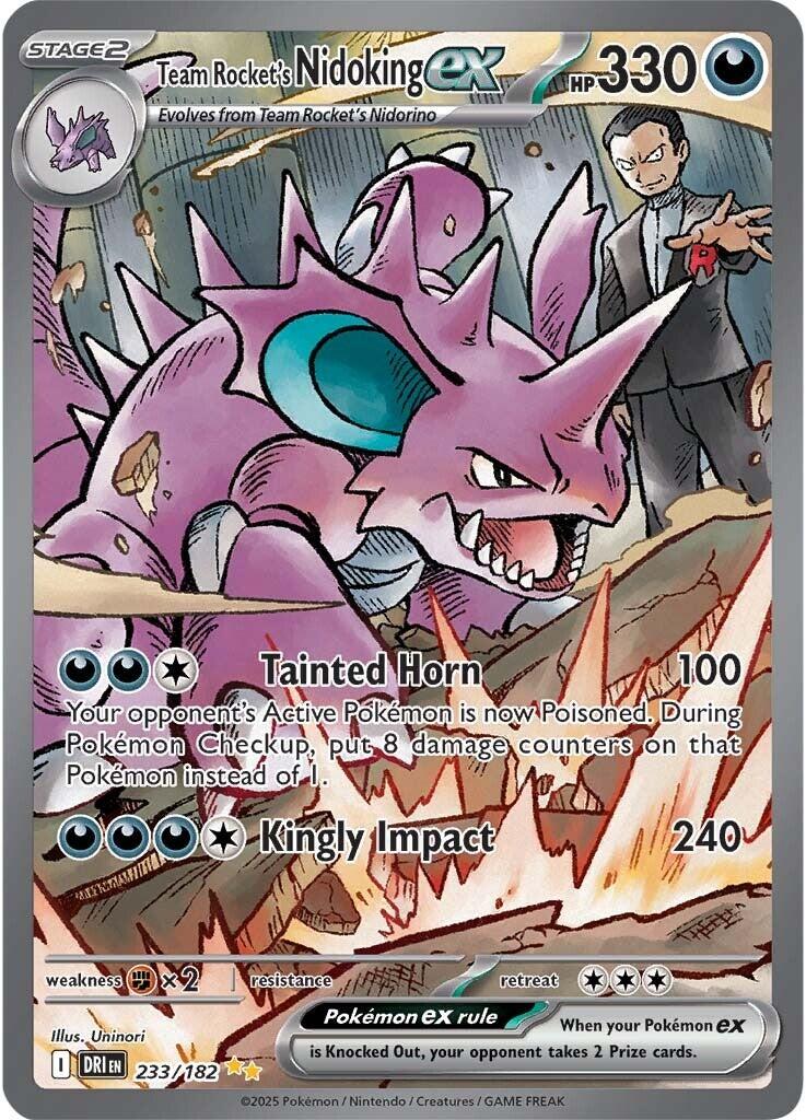 Team Rocket's Nidoking ex (233/182) [Scarlet & Violet: Destined Rivals] | Exor Games New Glasgow