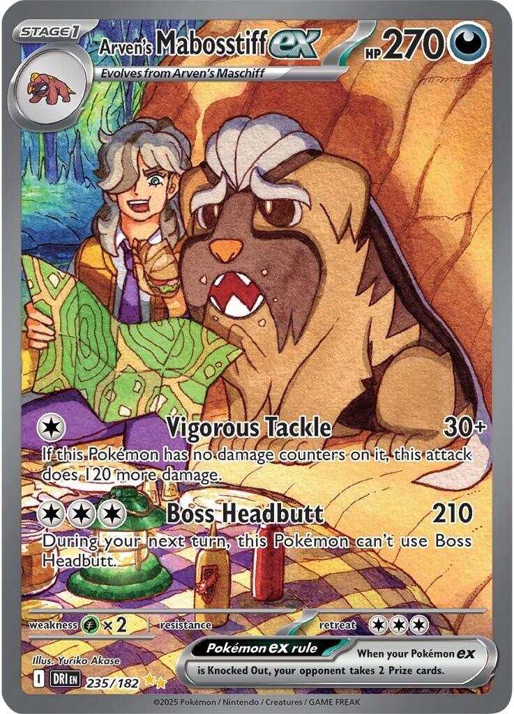 Arven's Mabosstiff ex (235/182) [Scarlet & Violet: Destined Rivals] | Exor Games New Glasgow