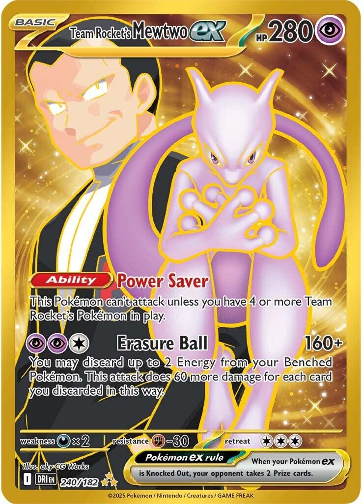 Team Rocket's Mewtwo ex (240/182) [Scarlet & Violet: Destined Rivals] | Exor Games New Glasgow