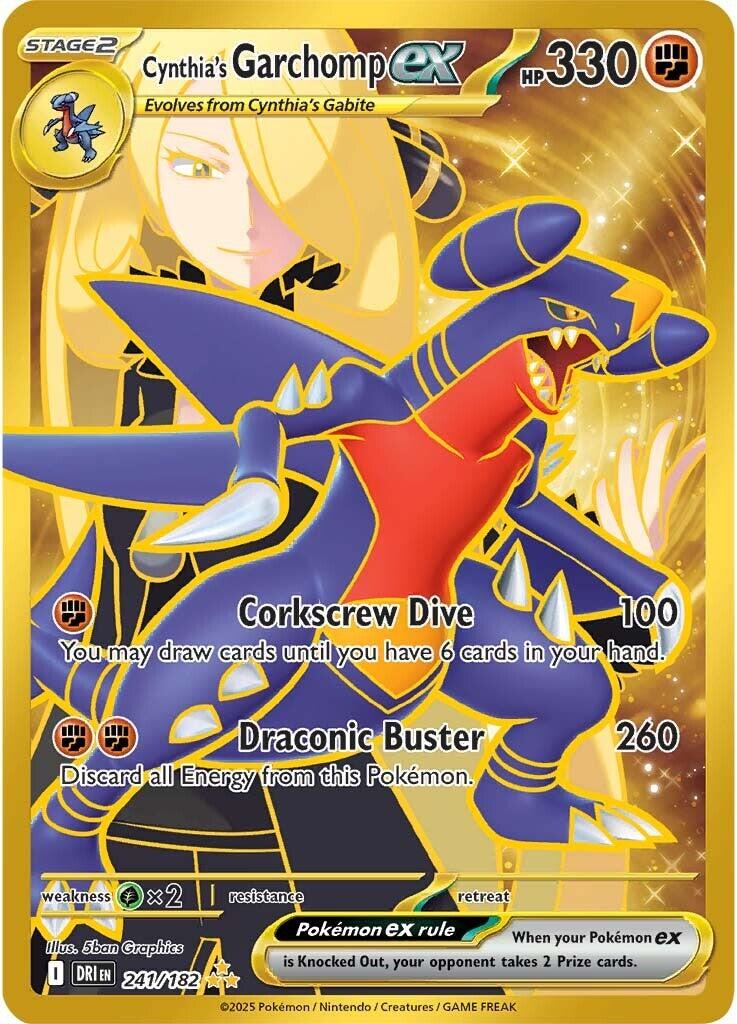 Cynthia's Garchomp ex (241/182) [Scarlet & Violet: Destined Rivals] | Exor Games New Glasgow