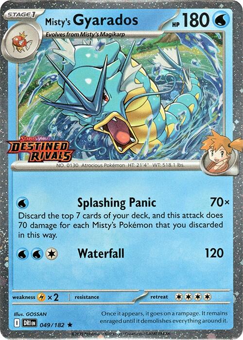 Misty's Gyarados (049/182) (Destined Rivals Stamp) [Scarlet & Violet: Destined Rivals] | Exor Games New Glasgow