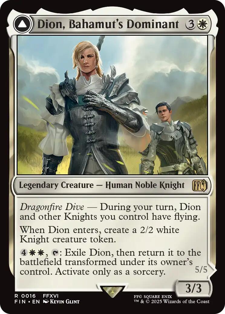 Dion, Bahamut's Dominant // Bahamut, Warden of Light [FINAL FANTASY] | Exor Games New Glasgow