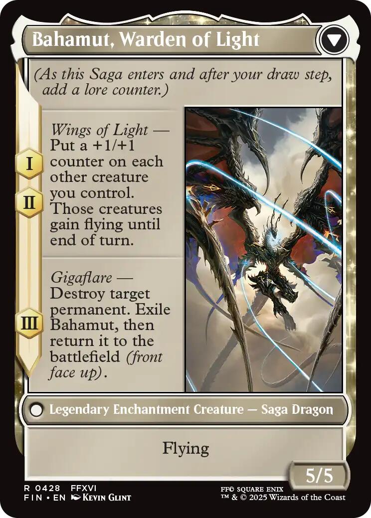 Dion, Bahamut's Dominant // Bahamut, Warden of Light (Extended Art) [FINAL FANTASY] | Exor Games New Glasgow