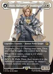 Dion, Bahamut's Dominant // Bahamut, Warden of Light (Borderless) (Surge Foil) [FINAL FANTASY] | Exor Games New Glasgow