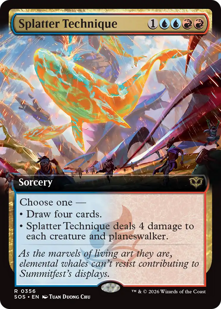 Splatter Technique (Extended Art) [Secrets of Strixhaven] | Exor Games New Glasgow