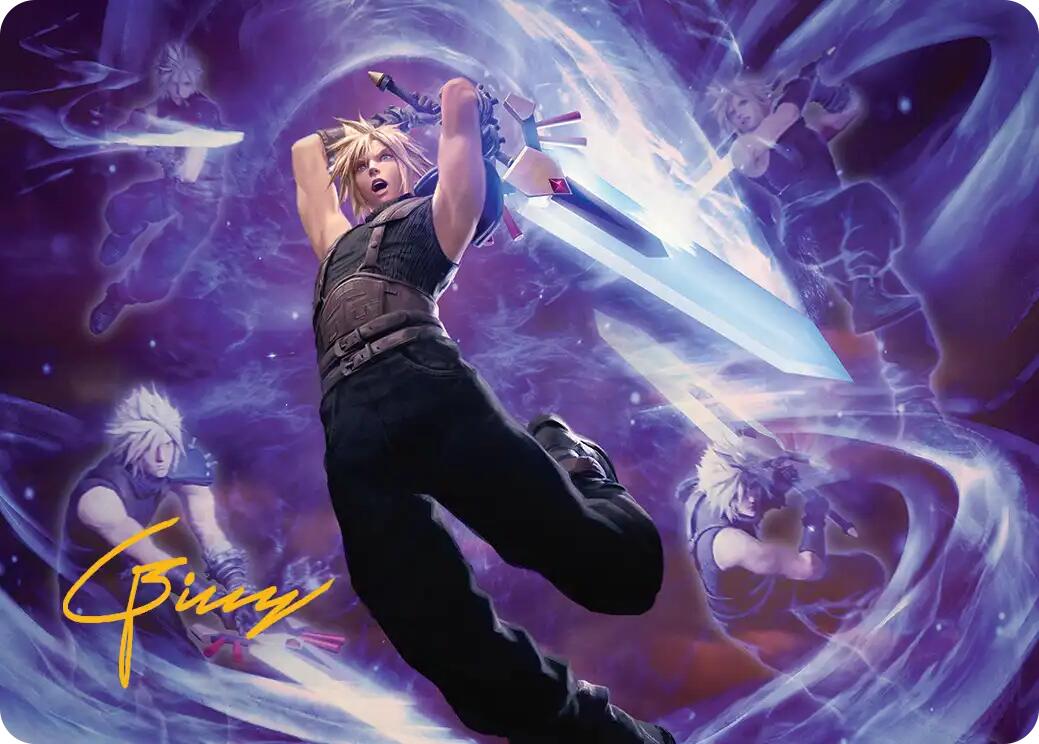 Cloud's Limit Break Art Card (Gold-Stamped Signature) [FINAL FANTASY Art Series] | Exor Games New Glasgow