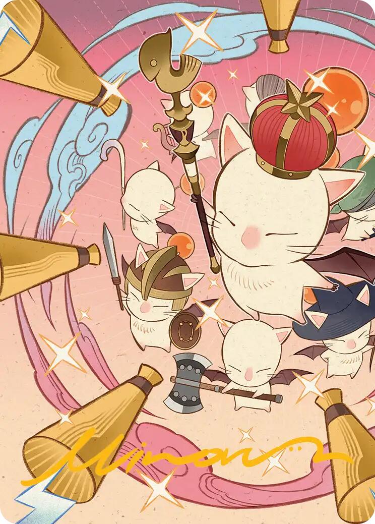 Summon: Good King Mog XII Art Card (Gold-Stamped Signature) [FINAL FANTASY Art Series] | Exor Games New Glasgow