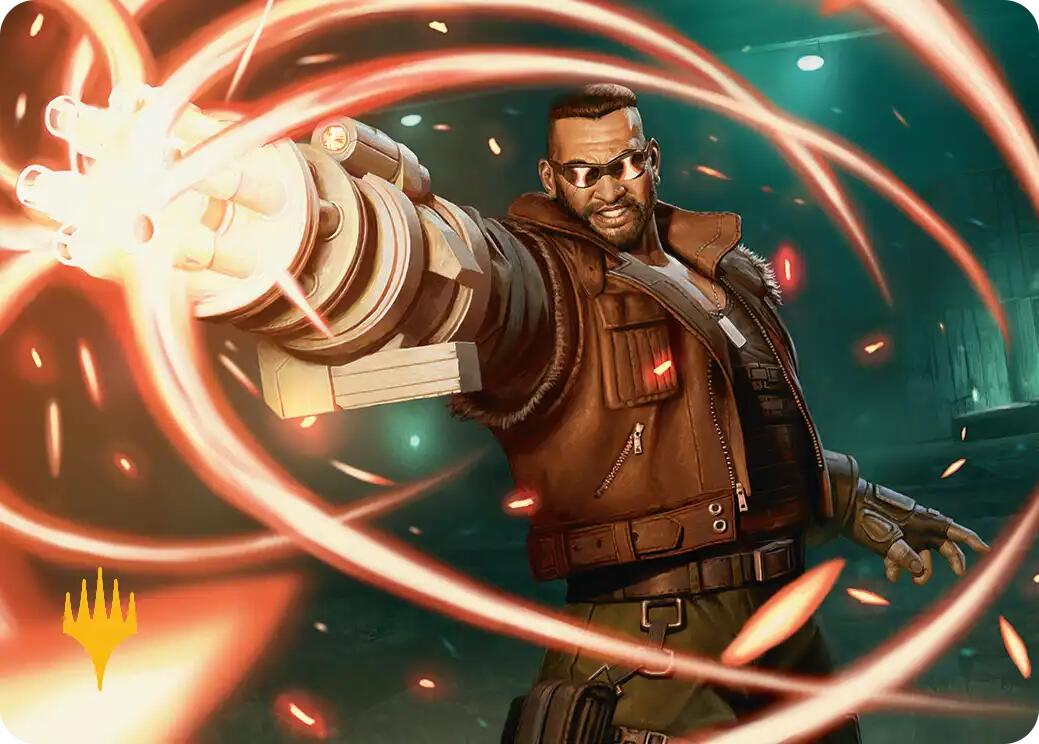 Barret Wallace Art Card (Gold-Stamped Planeswalker Symbol) [FINAL FANTASY Art Series] | Exor Games New Glasgow