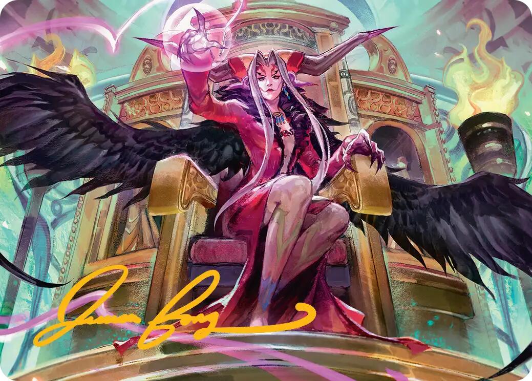 Sorceress's Schemes Art Card (Gold-Stamped Signature) [FINAL FANTASY Art Series] | Exor Games New Glasgow