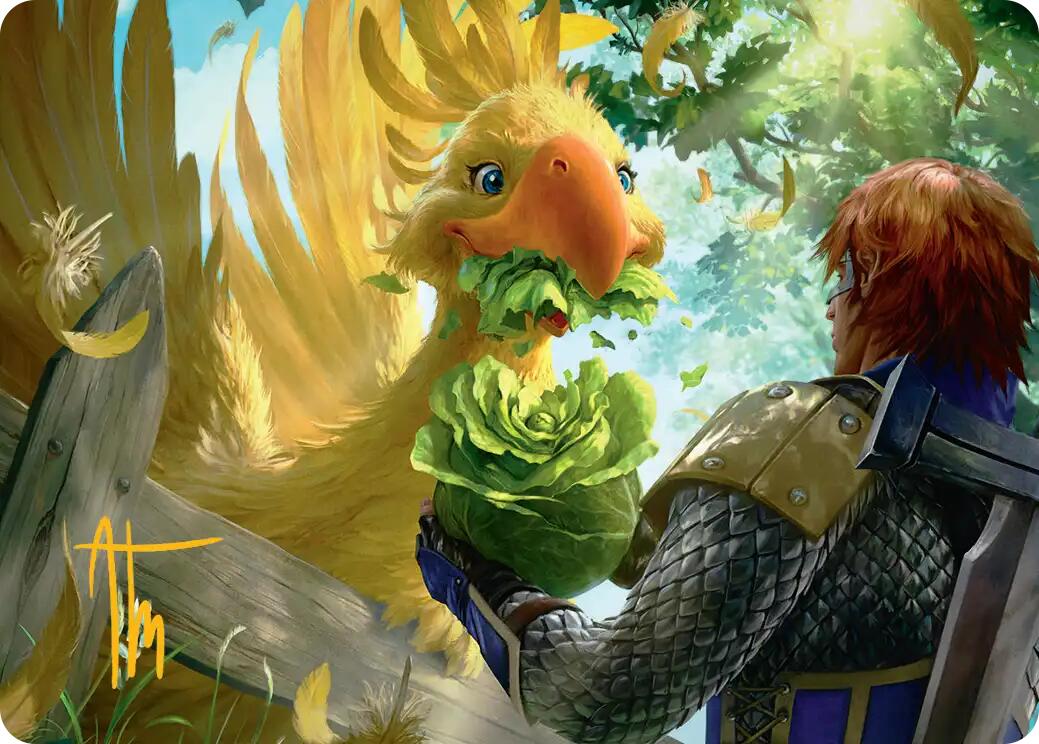Gysahl Greens Art Card (Gold-Stamped Signature) [FINAL FANTASY Art Series] | Exor Games New Glasgow