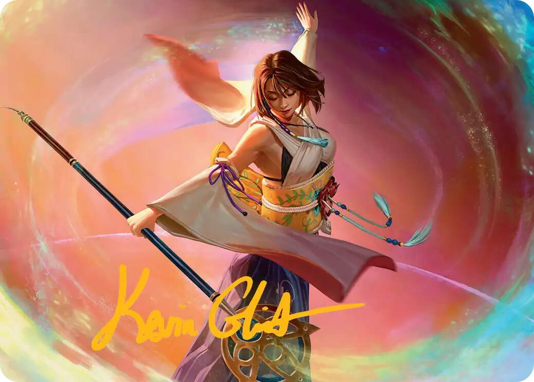 Yuna, Grand Summoner Art Card (Gold-Stamped Signature) [FINAL FANTASY Art Series] | Exor Games New Glasgow