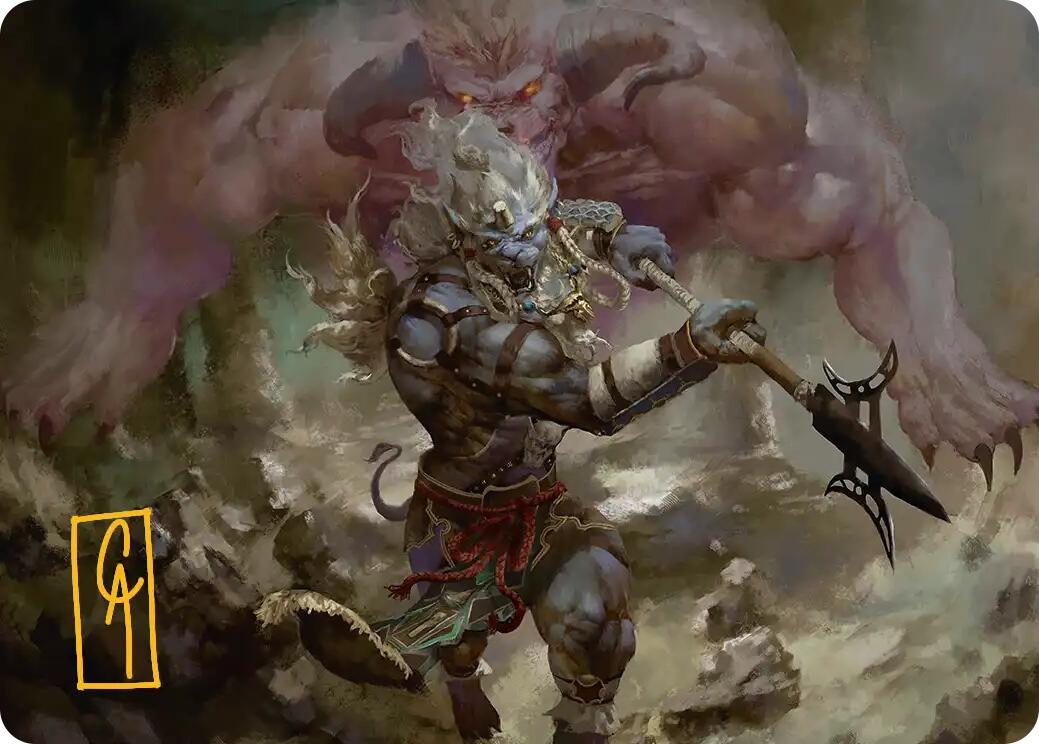 Kimahri, Valiant Guardian Art Card (Gold-Stamped Signature) [FINAL FANTASY Art Series] | Exor Games New Glasgow