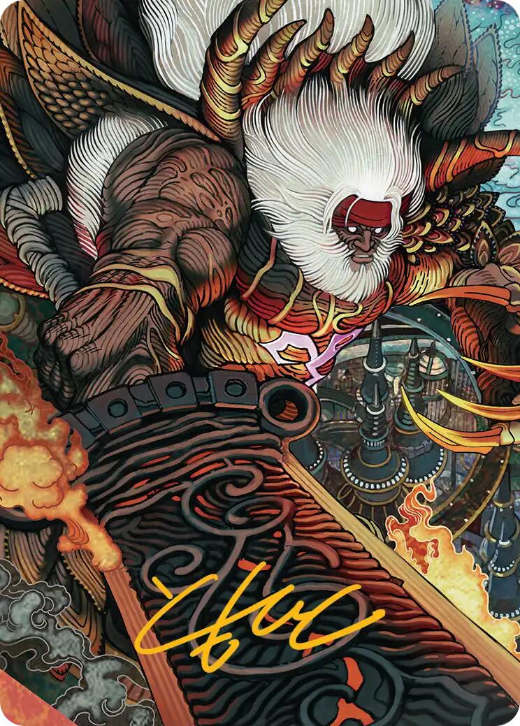 Braska's Final Aeon Art Card (Gold-Stamped Signature) [FINAL FANTASY Art Series] | Exor Games New Glasgow