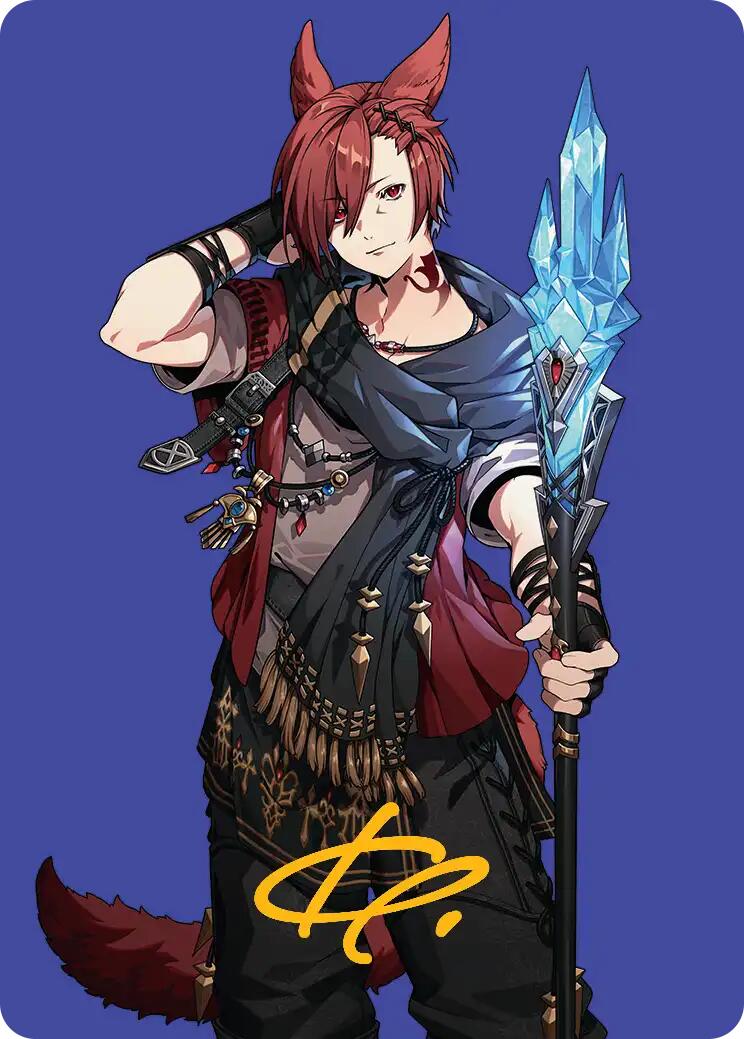 G'raha Tia, Scion Reborn Art Card (51) (Gold-Stamped Signature) [FINAL FANTASY Art Series] | Exor Games New Glasgow