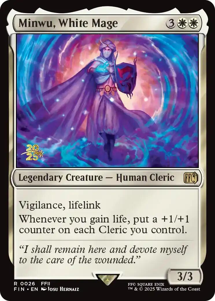 Minwu, White Mage [FINAL FANTASY Prerelease Promo] | Exor Games New Glasgow