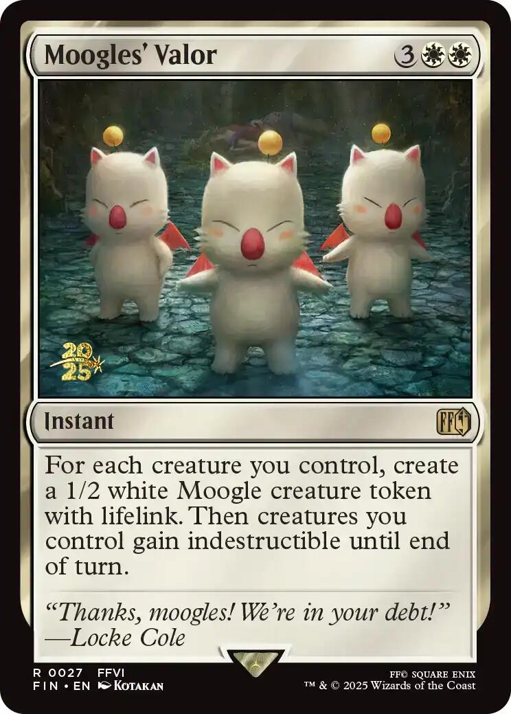 Moogles' Valor [FINAL FANTASY Prerelease Promo] | Exor Games New Glasgow