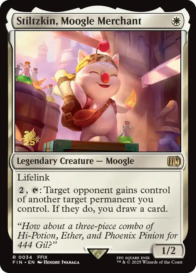 Stiltzkin, Moogle Merchant [FINAL FANTASY Prerelease Promo] | Exor Games New Glasgow