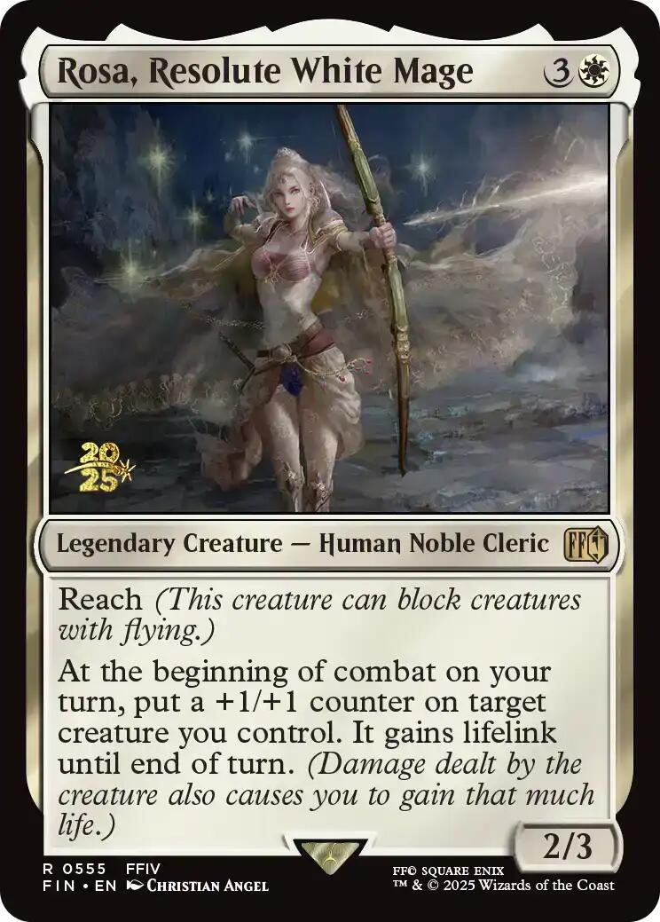 Rosa, Resolute White Mage [FINAL FANTASY Prerelease Promo] | Exor Games New Glasgow
