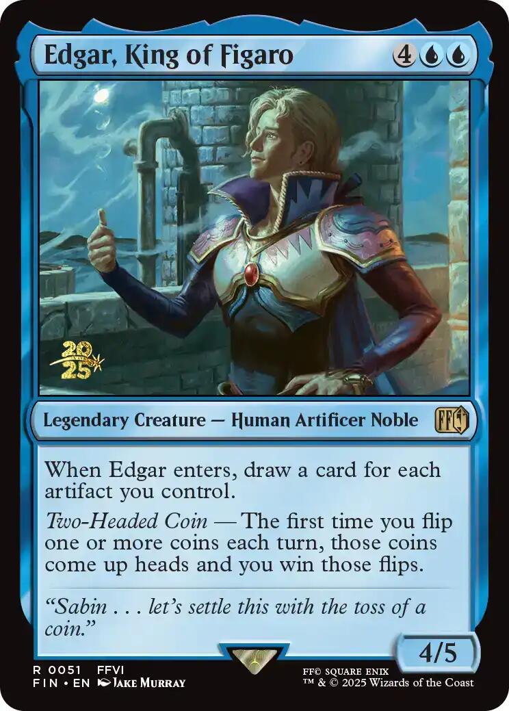 Edgar, King of Figaro [FINAL FANTASY Prerelease Promo] | Exor Games New Glasgow