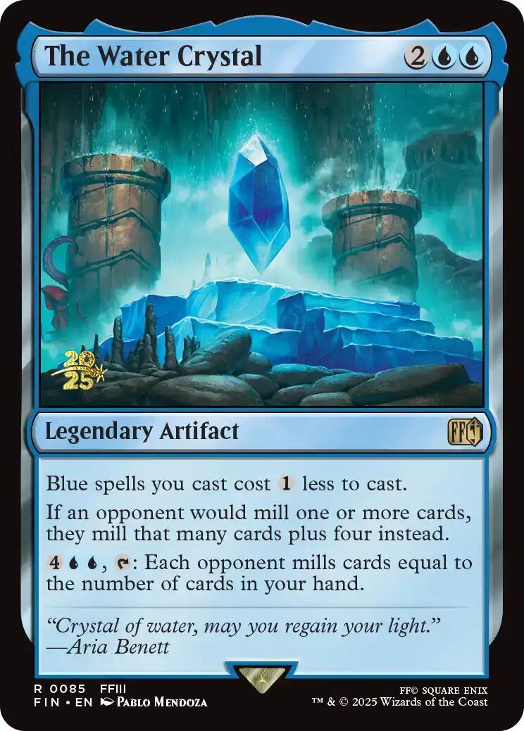 The Water Crystal [FINAL FANTASY Prerelease Promo] | Exor Games New Glasgow