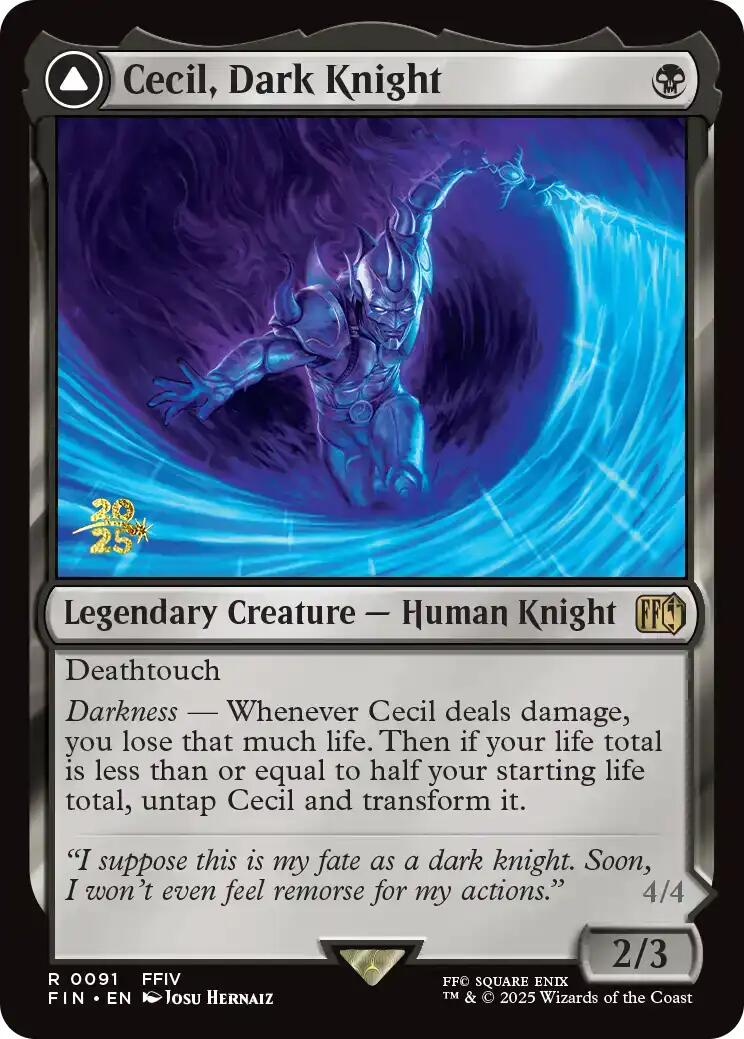 Cecil, Dark Knight [FINAL FANTASY Prerelease Promo] | Exor Games New Glasgow