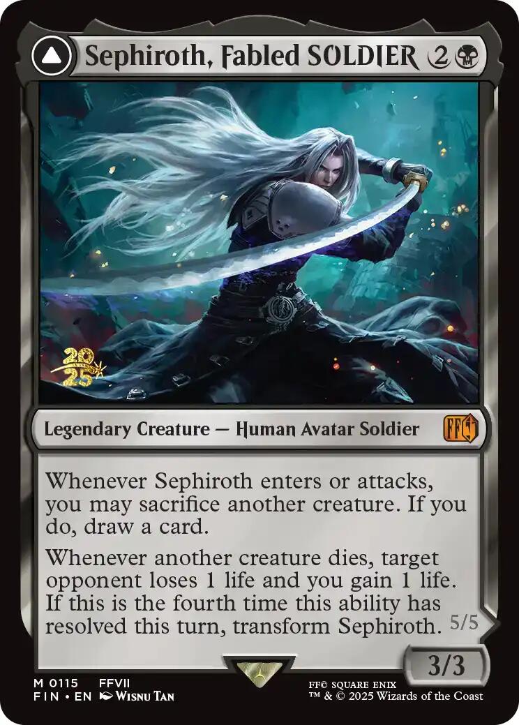 Sephiroth, Fabled SOLDIER [FINAL FANTASY Prerelease Promo] | Exor Games New Glasgow
