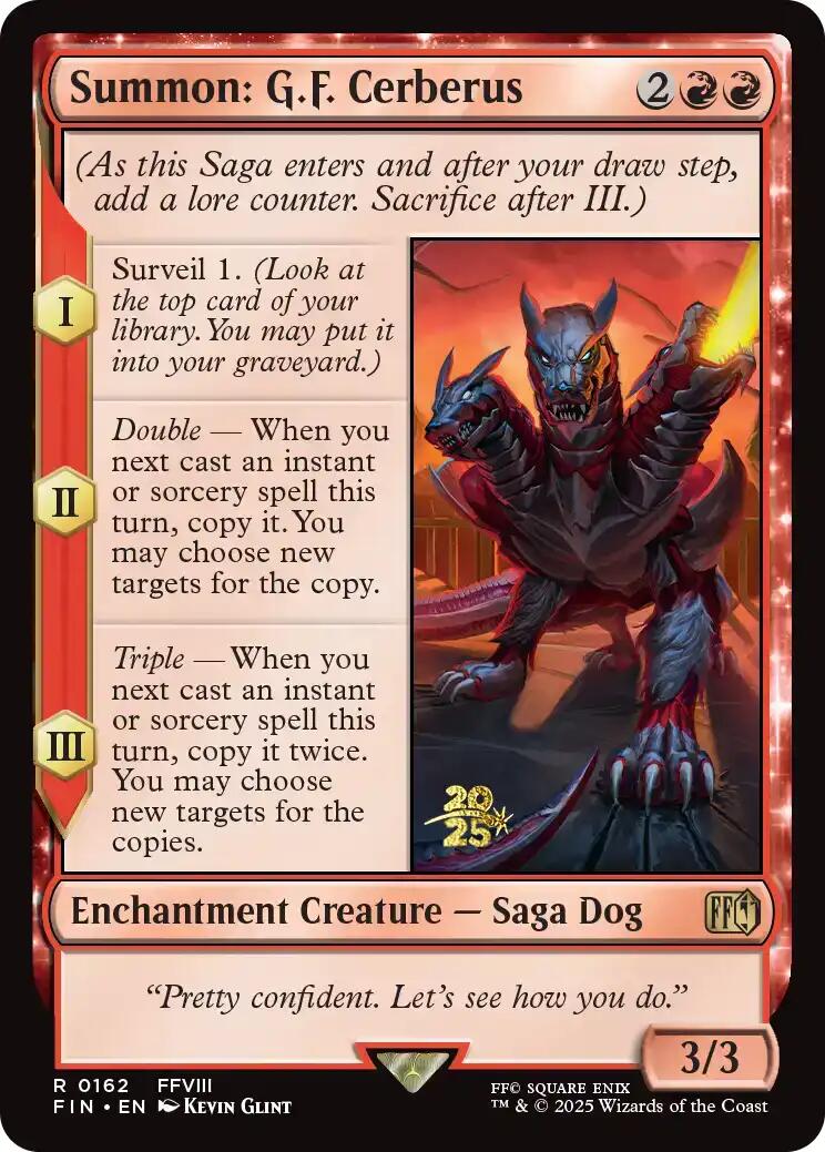 Summon: G.F. Cerberus [FINAL FANTASY Prerelease Promo] | Exor Games New Glasgow