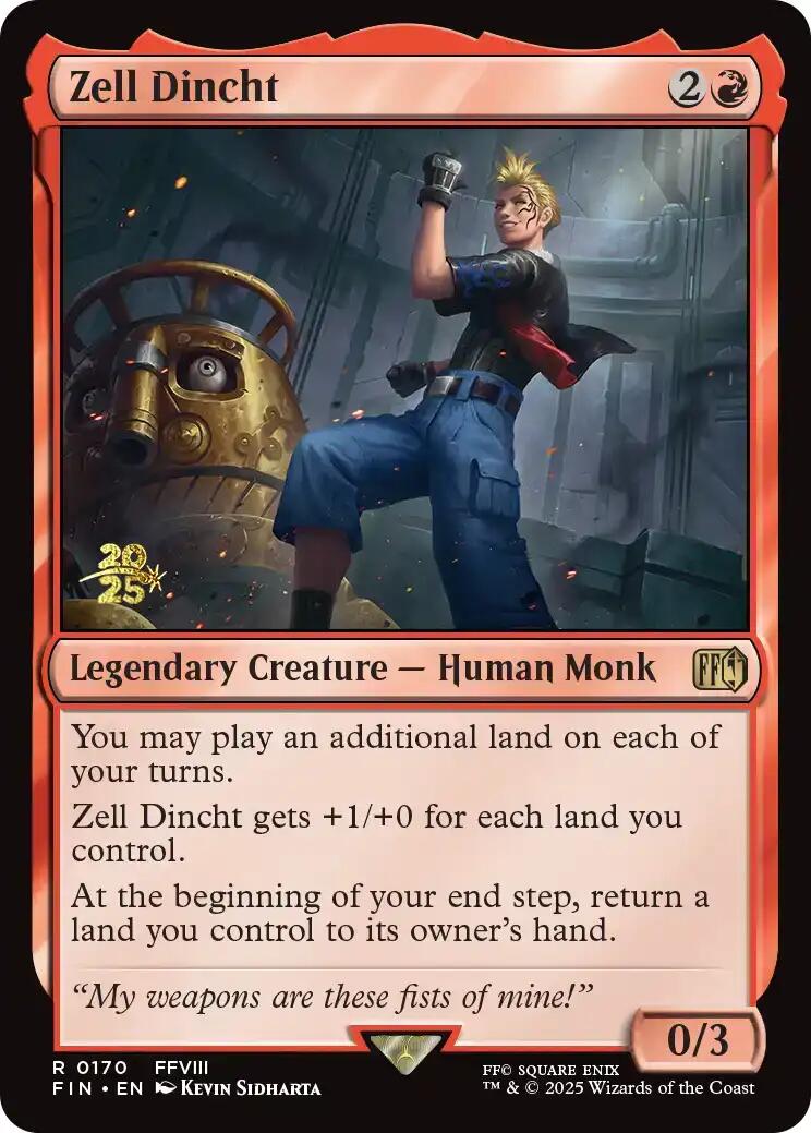 Zell Dincht [FINAL FANTASY Prerelease Promo] | Exor Games New Glasgow