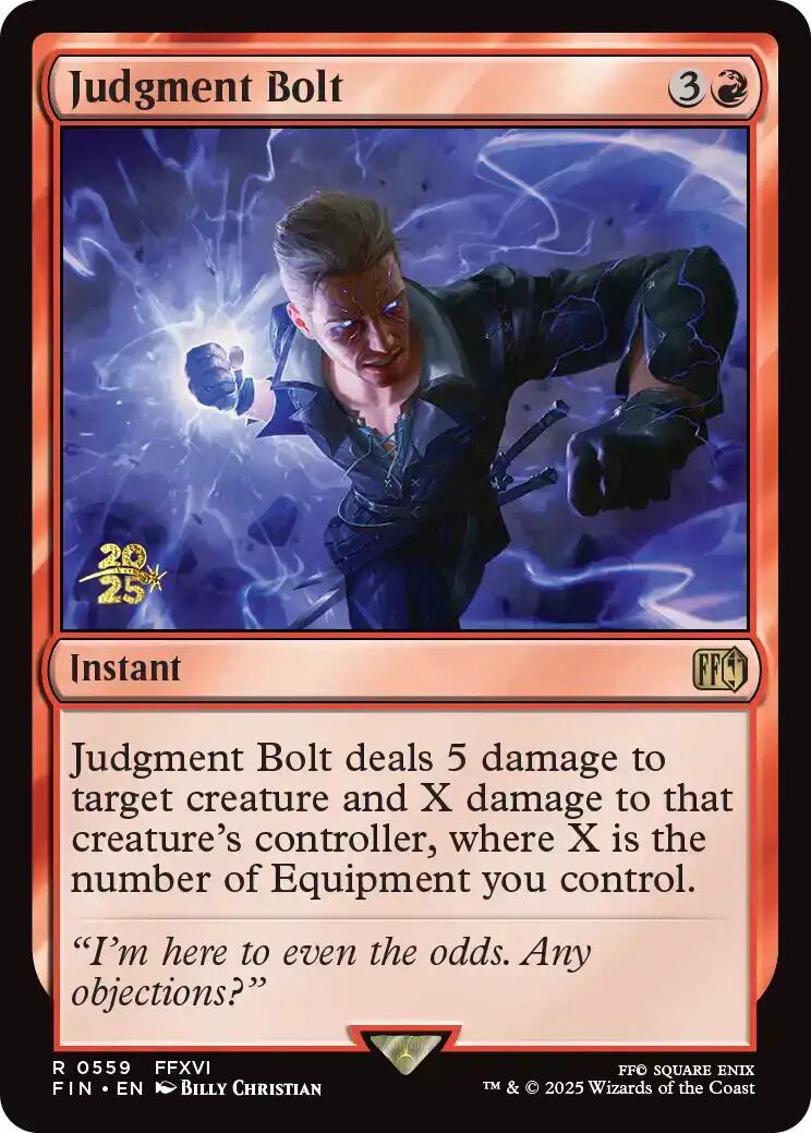 Judgment Bolt [FINAL FANTASY Prerelease Promo] | Exor Games New Glasgow