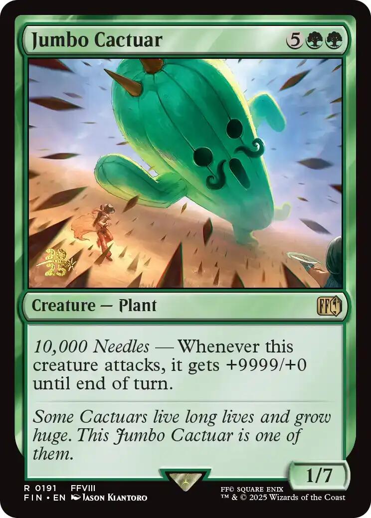 Jumbo Cactuar [FINAL FANTASY Prerelease Promo] | Exor Games New Glasgow