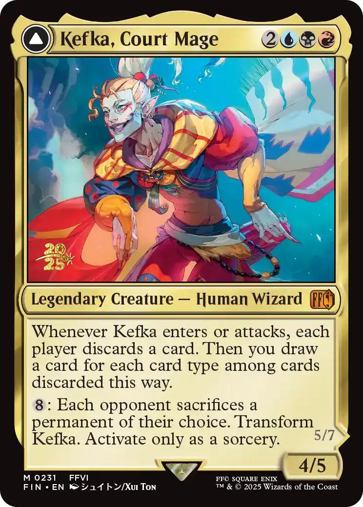 Kefka, Court Mage // Kefka, Ruler of Ruin [FINAL FANTASY Prerelease Promo] | Exor Games New Glasgow