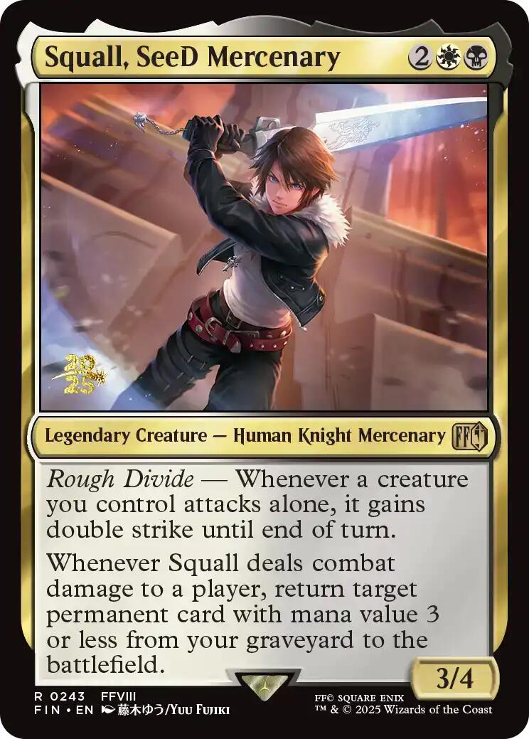Squall, SeeD Mercenary [FINAL FANTASY Prerelease Promo] | Exor Games New Glasgow
