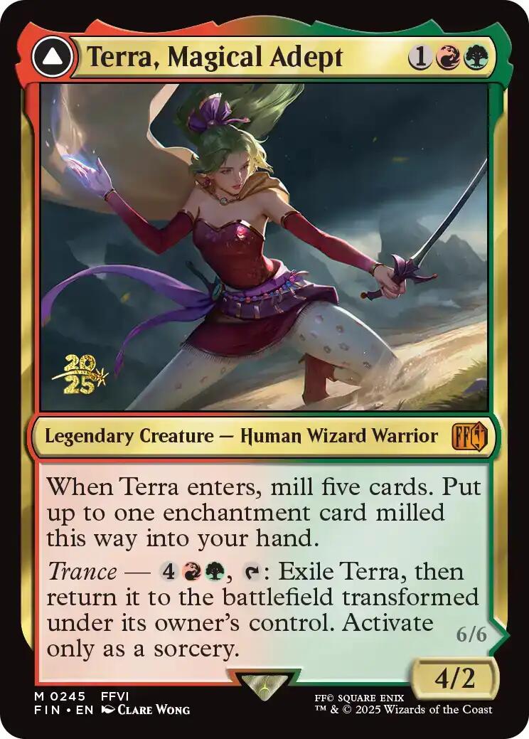 Terra, Magical Adept // Esper Terra [FINAL FANTASY Prerelease Promo] | Exor Games New Glasgow