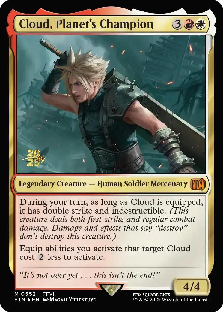Cloud, Planet's Champion [FINAL FANTASY Prerelease Promo] | Exor Games New Glasgow