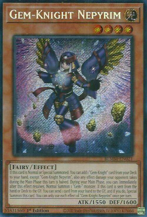 Gem-Knight Nepyrim [BLMM-EN021] Secret Rare | Exor Games New Glasgow