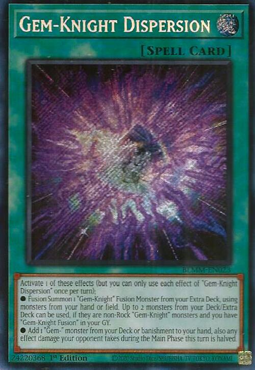 Gem-Knight Dispersion [BLMM-EN023] Secret Rare | Exor Games New Glasgow