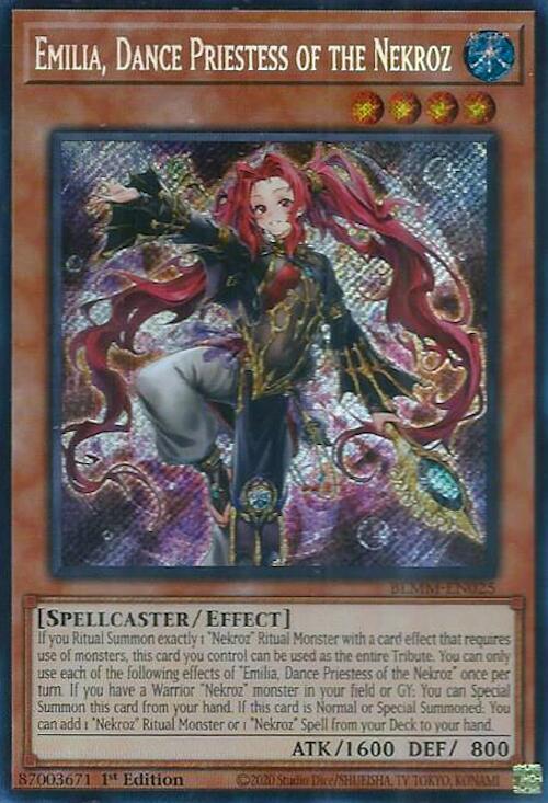 Emilia, Dance Priestess of the Nekroz [BLMM-EN025] Secret Rare | Exor Games New Glasgow