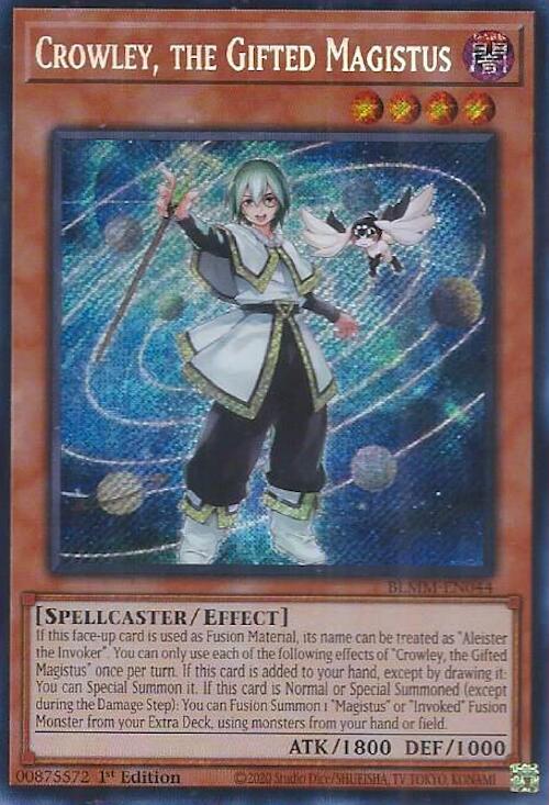 Crowley, the Gifted Magistus [BLMM-EN044] Secret Rare | Exor Games New Glasgow