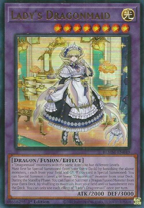 Lady's Dragonmaid [BLMM-EN049] Ultra Rare | Exor Games New Glasgow