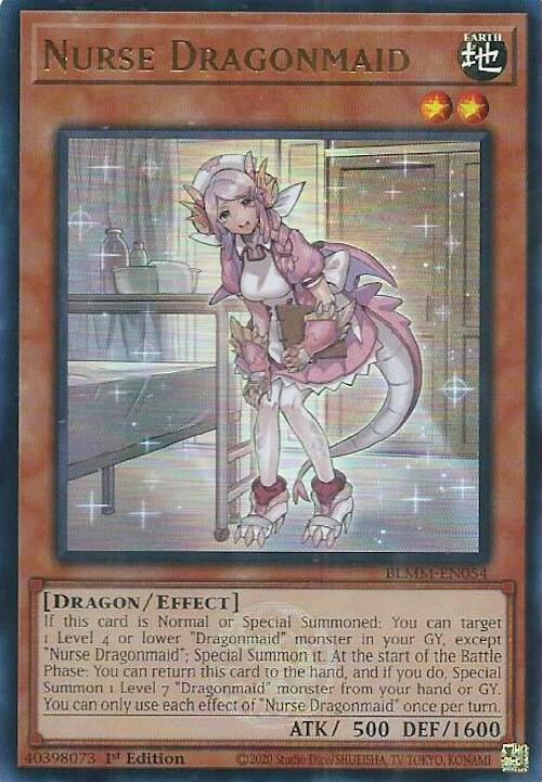Nurse Dragonmaid [BLMM-EN054] Ultra Rare | Exor Games New Glasgow