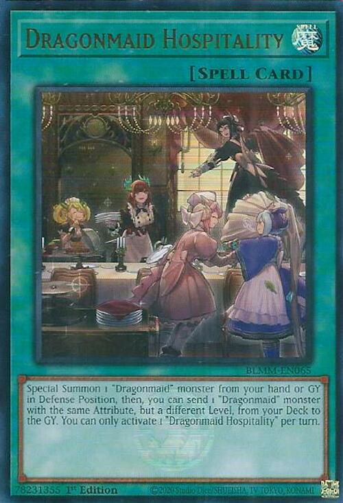 Dragonmaid Hospitality [BLMM-EN065] Ultra Rare | Exor Games New Glasgow