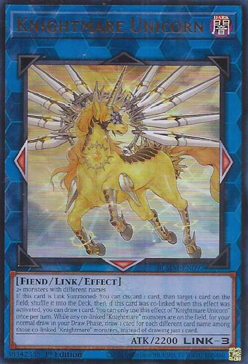 Knightmare Unicorn [BLMM-EN092] Ultra Rare | Exor Games New Glasgow