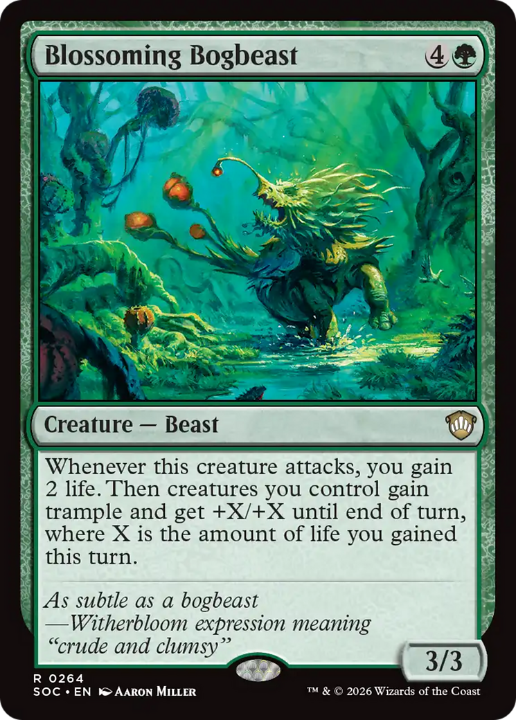 Blossoming Bogbeast [Secrets of Strixhaven Commander] | Exor Games New Glasgow